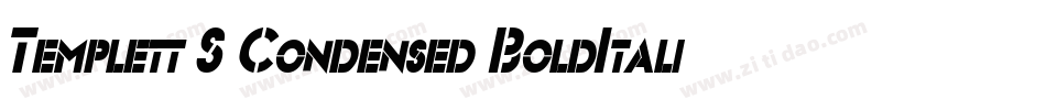 Templett S Condensed BoldItalic字体转换